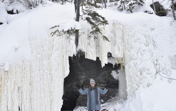 BACK BAY ICE FALLS AND CAVE